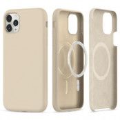 Tech-Protect iPhone 11 Pro Mobilskal Magsafe Silikon - Beige