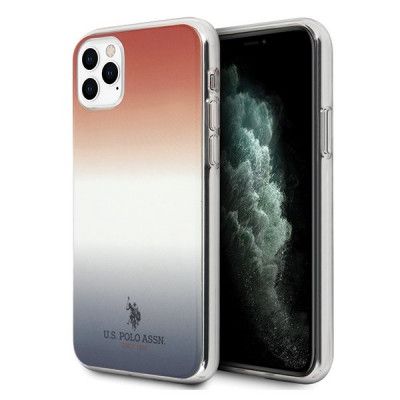 U.S. Polo Assn. Gradient Pattern Collection iPhone 11 Pro BlåRöd