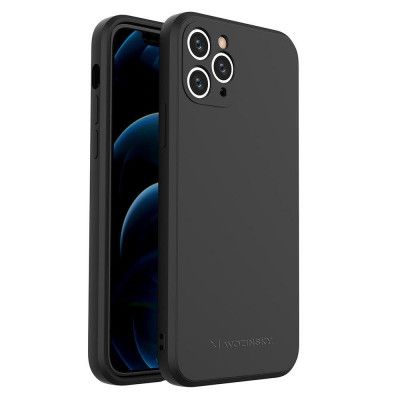 Wozinsky Color Silicone Flexible Skal iPhone 11 Pro - Svart