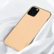 X-LEVEL Frosted Soft TPU Fodral för iPhone 11 Pro - Guld