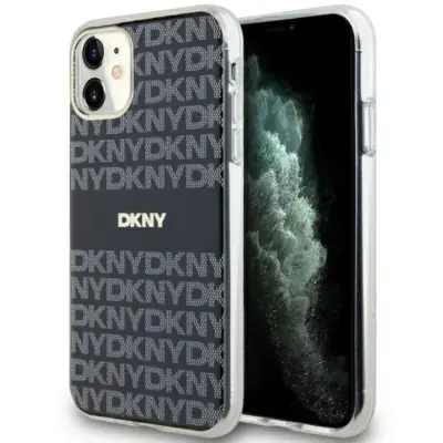 DKNY Mobilskal till iPhone 11/XR Magsafe IML Mono&Stripe - Svart