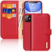 Dux Ducis Hivo Äkta Läder Plånboksfodral iPhone 11 - Röd