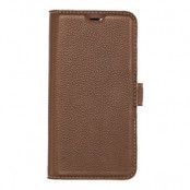 Essentials iPhone 11, Läder wallet avtagbar, brun