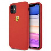 Ferrari iPhone 11 Skal On Track Silicone - Röd
