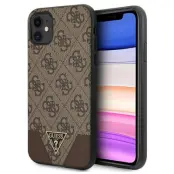 Guess iPhone 11 / Xr Mobilskal MagSafe 4G Triangle Collection - Brun