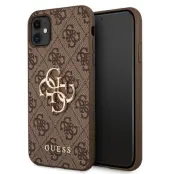 Guess iPhone 11 6,1/ Xr Mobilskal MagSafe 4G Big Metal Logo - Brun
