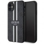 Guess iPhone 11/XR Mobilskal MagSafe 4G Printed Stripes - Svart