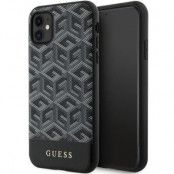 Guess iPhone 11/XR Mobilskal Magsafe Cube Stripes - Svart