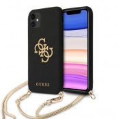 Guess Skal iPhone 11 4G Gold Chain Collection - Svart