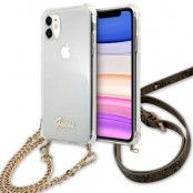 Guess Skal iPhone 11 4G Gold Chain - Transparent