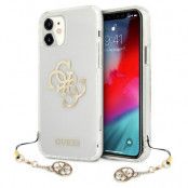 Guess Skal iPhone 11 4G Gold Charms Collection - Transparent