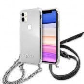 Guess Skal iPhone 11 Silver Chain - Transparent