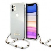 Guess Skal iPhone 11 White Pearl - Transparent