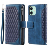 iPhone 11 Plånboksfodral Quilted - Blå