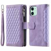 iPhone 11 Plånboksfodral Quilted - Lila