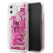 Karl Lagerfeld Skal iPhone 11 Glitter - Rosa Guld