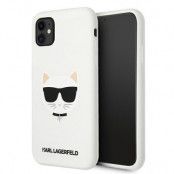 Karl Lagerfeld Skal iPhone 11 Silicone Choupette - Vit