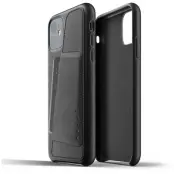 Mujjo Full Leather Wallet Case (iPhone 11) - Brun