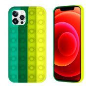 Pop it Fidget Multicolor Skal iPhone 11 - Mörk Grön