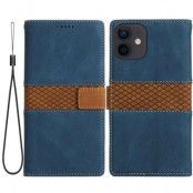 iPhone 11 Plånboksfodral Splicing Design - Blå