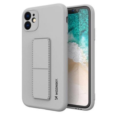 Wozinsky Galaxy A72 4G Skal Kickstand Silicone - Grå