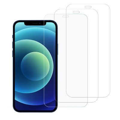 [3-PACK] Härdat Glas Skärmskydd iPhone 12 Mini - Clear