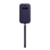 Apple iPhone 12 Mini Leather Sleeve med MagSafe - Djup Violett
