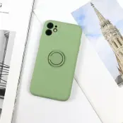 Beline iPhone 12 Mini Mobilskal Silikon Ring - Grön Äpple