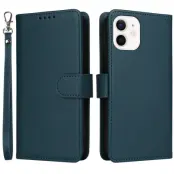 BETOPNICE iPhone 12 mini Plånboksfodral - Avtagbart Konstläder - Blå