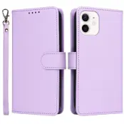 BETOPNICE iPhone 12 mini Plånboksfodral - Avtagbart Konstläder - Lila