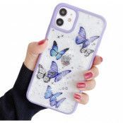 Bling Star Butterfly Skal till iPhone 12 Mini - Lila