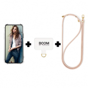 Boom iPhone 12 Mini Skal med Halsband - Rosa