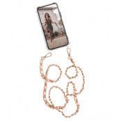 Boom iPhone 12 Mini skal med mobilhalsband- Chain Pink