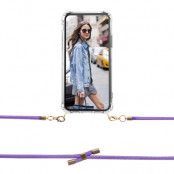Boom iPhone 12 Mini skal med mobilhalsband- Rope Purple