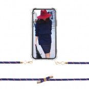 Boom iPhone 12 Mini skal med mobilhalsband- Rope RedBlue