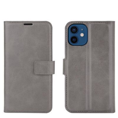 BooM RFID-Skyddat Plånboksfodral iPhone 12 Mini - Grå