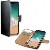 Celly Wallet | Plånboksfodral iPhone 12 Mini - Svart