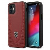 Ferrari Case skal iPhone 12 mini 5,4" Off Track Perforated - Röd