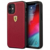 Ferrari Case skal iPhone 12 mini 5,4" OnTrack Perforated Röd