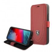 Ferrari Plånboksfodral iPhone 12 mini Off Track Perforated - Röd