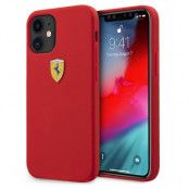 Ferrari Skal iPhone 12 Mini On Track Silikon - Röd