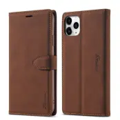 FORWENW iPhone 12 mini Plånboksfodral i Konstläder - Brun