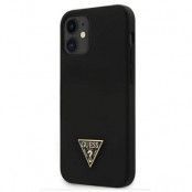 Guess skal iPhone 12 mini 5,4" Silikon Triangle Logo Svart