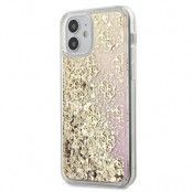Guess Skal iPhone 12 Mini Gradient Liquid Glitter - Guld