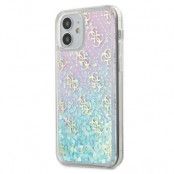 Guess iPhone 12 mini Skal Gradient Liquid Glitter - Rosa