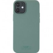 Holdit iPhone 12 Mini Skal Silikon - Moss Grön