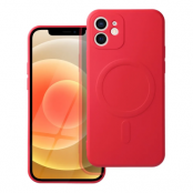 iPhone 12 Mini Skal Silicone Mag - Röd
