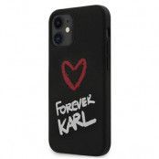 Karl Lagerfeld iPhone 12 Mini Skal Silikon Forever Karl - Svart