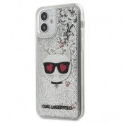 Karl Lagerfeld iPhone 12 Mini Skal Glitter - Silver