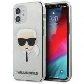 Karl Lagerfeld iPhone 12 Mini Skal Karl`s Head - Transparent